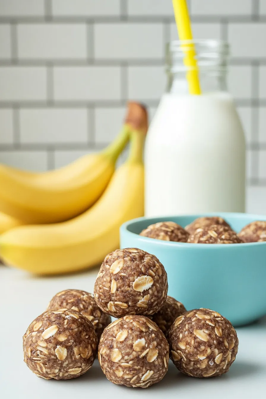 No-Bake Banana Bread Protein Balls