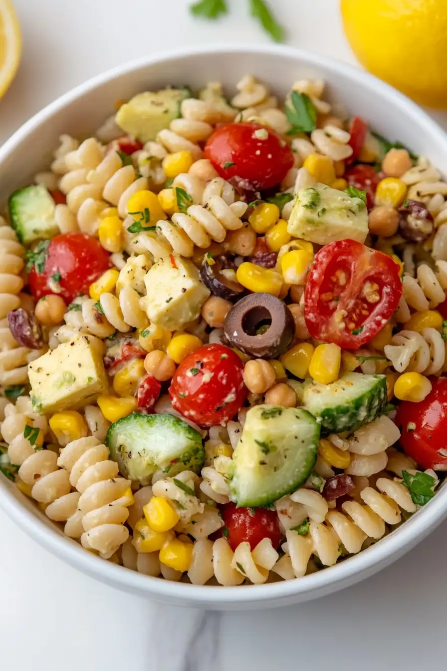 Best Chickpeas Pasta Salad