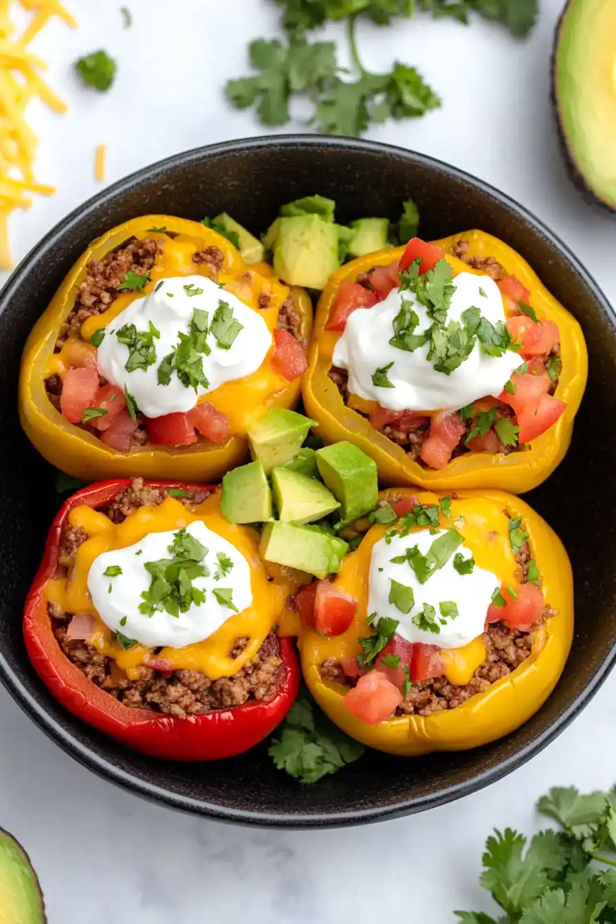 Healthy Paleo Stuffed Bell Peppers