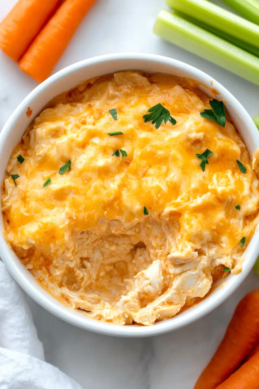 Cheesy Buffalo Chicken Dip with Canned Chicken