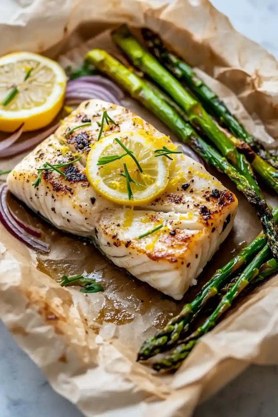 Best Parchment Baked Halibut