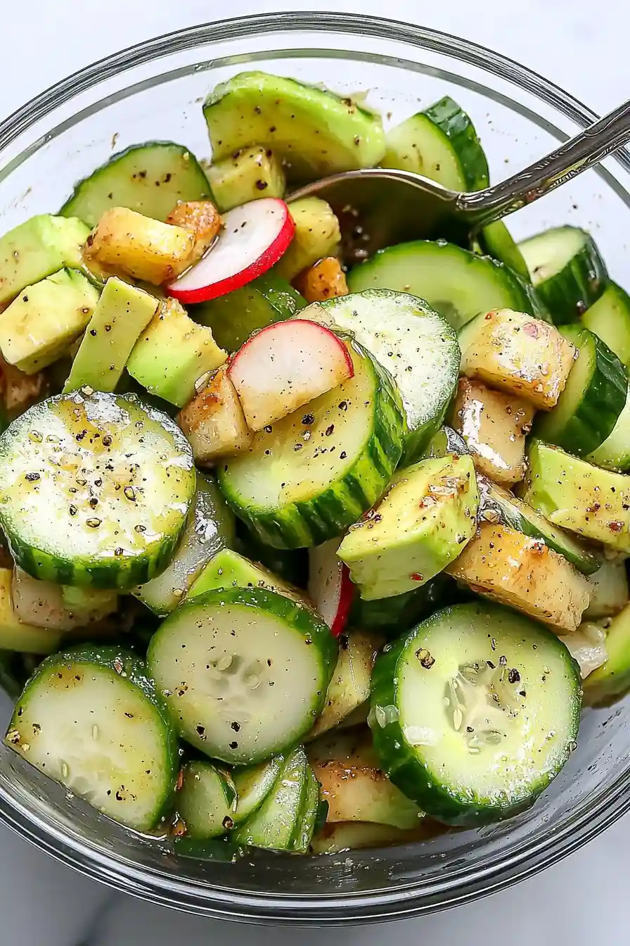 Crispy Cucumber Salad with Balsamic Vinegar