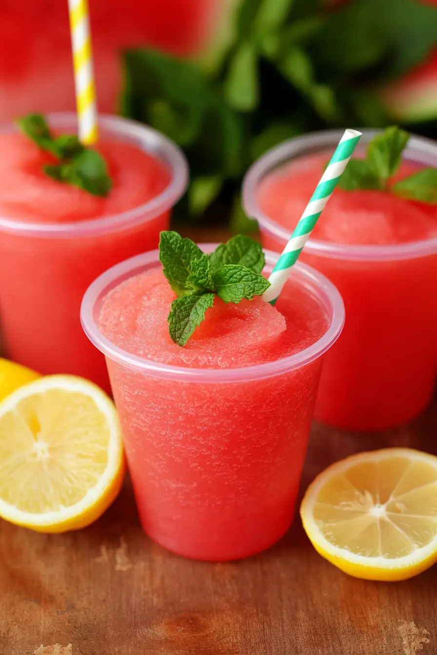 Easy Watermelon Slushies for Kids