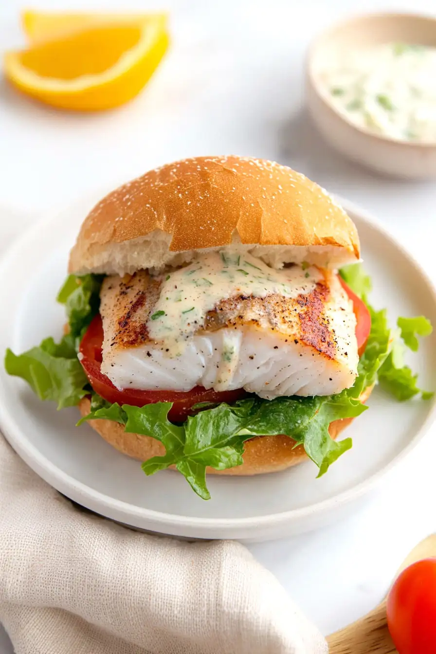 Healthy Mahi Mahi Sandwich