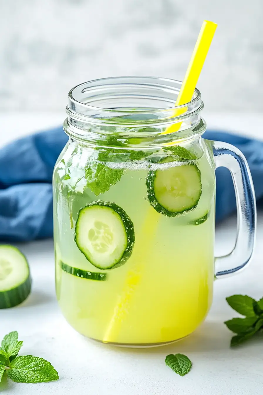 Healthy Cucumber Water for Flat Tummy