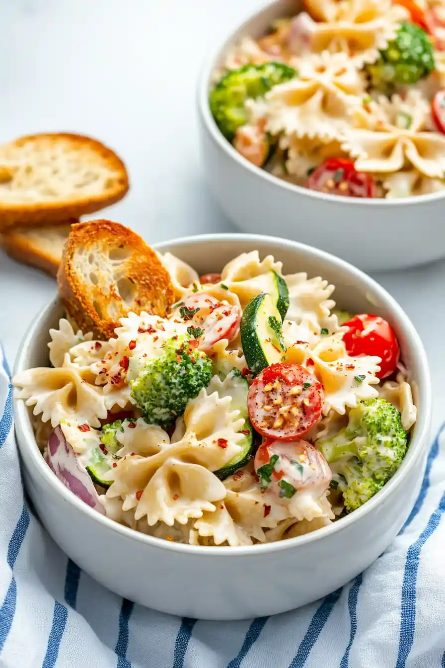 Flavorful Vegan Pasta Primavera