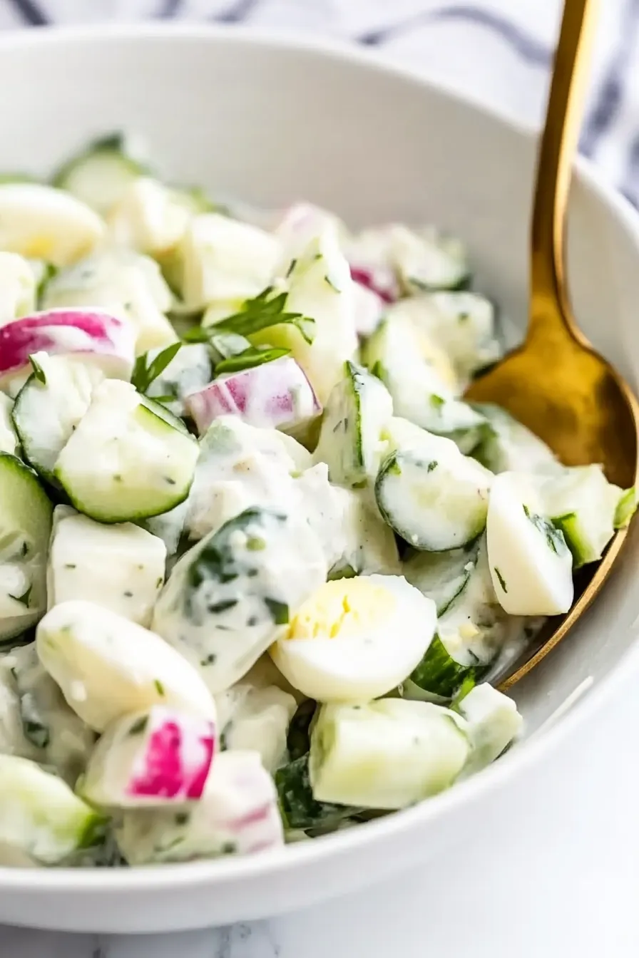 Flavorful Egg Cucumber Salad