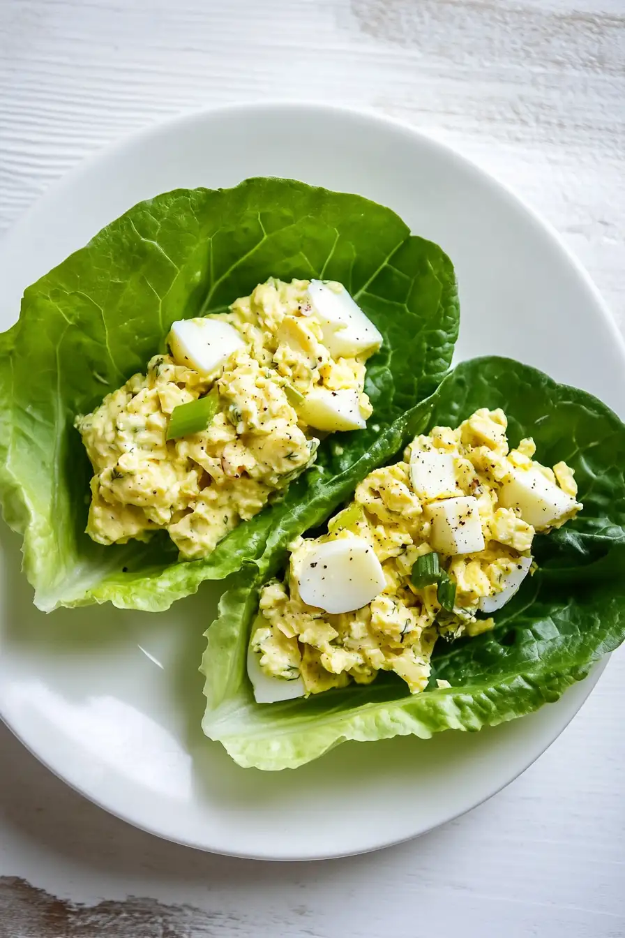 Easy Egg Salad Lettuce Wrap
