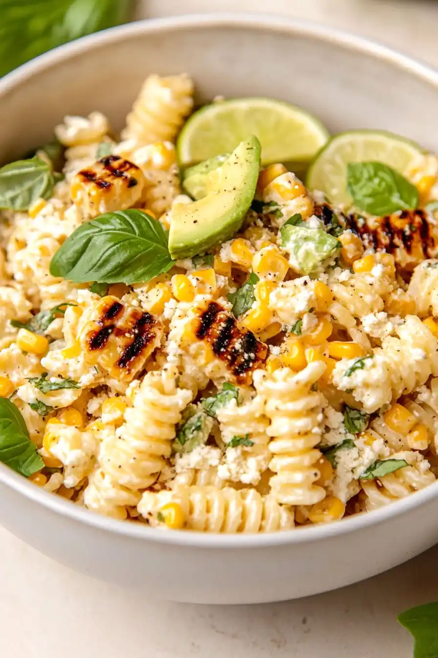 Creamy Street Corn Pasta Salad