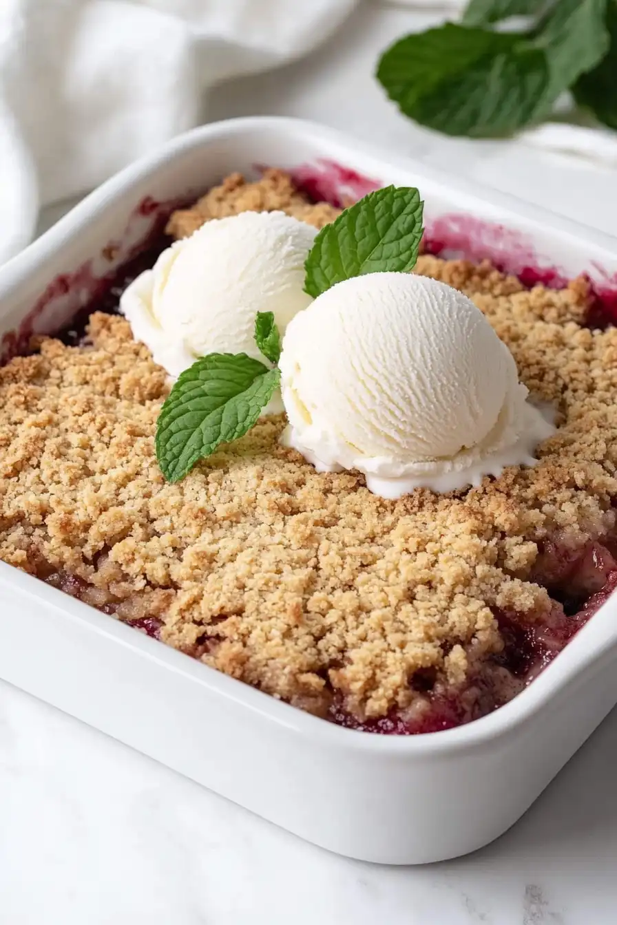 Juicy Cherry Cobbler with Cake Mix
