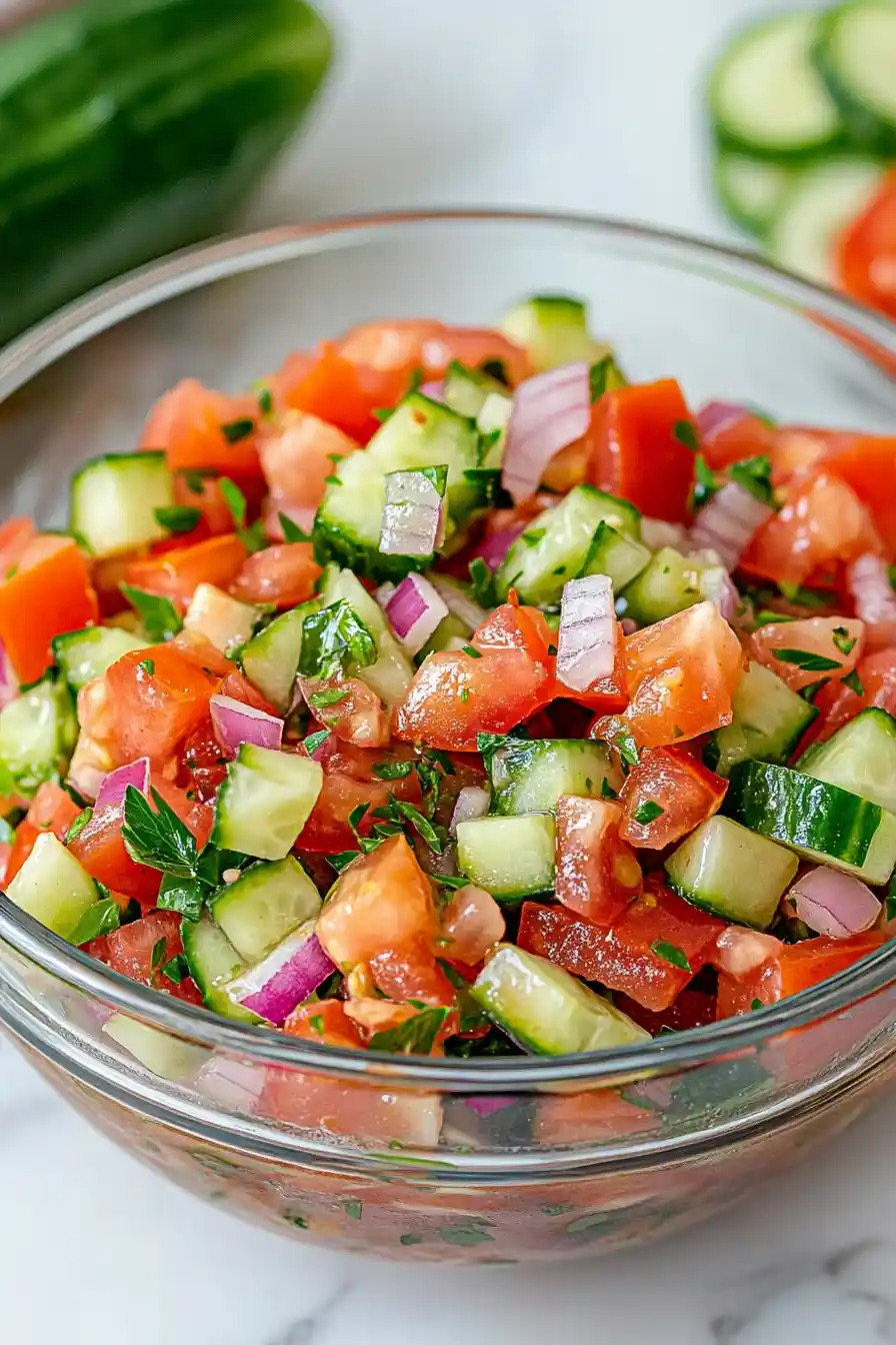 Quick Italian Cucumber Salad