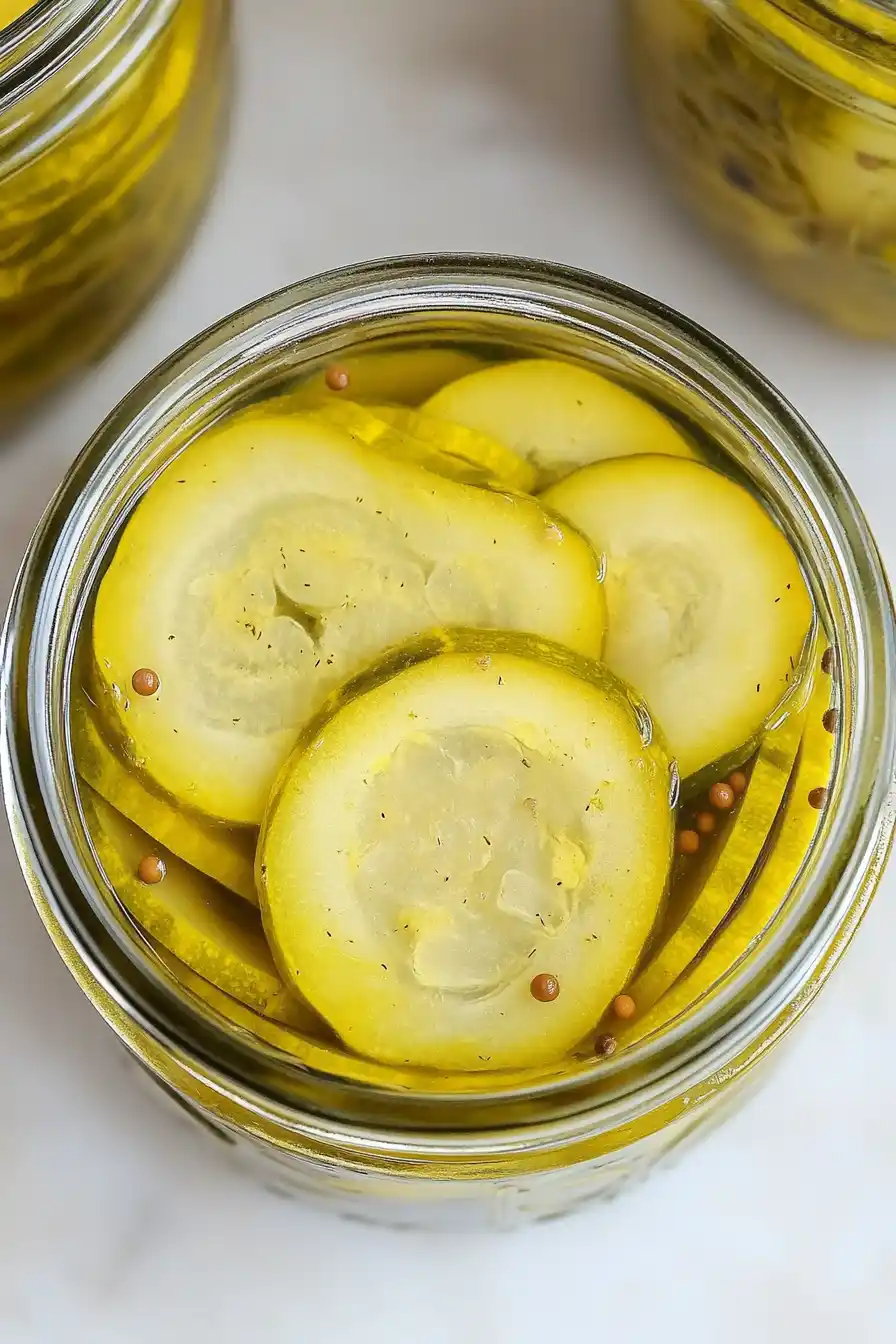 Tasty Yellow Squash Bread and Butter Pickles