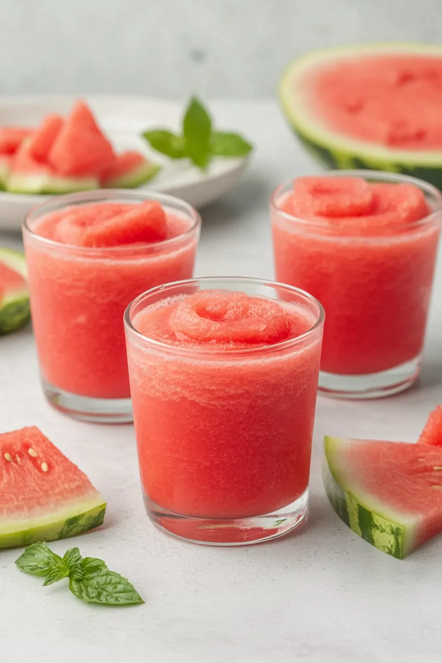 Delicious Watermelon Vodka Slushie