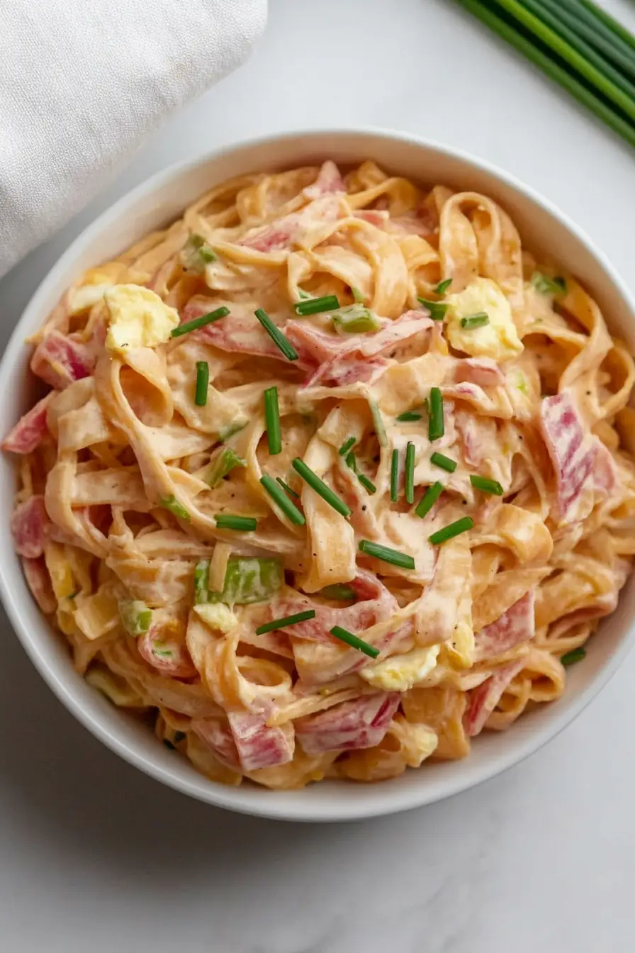 Easy Egg Noodle Pasta Salad