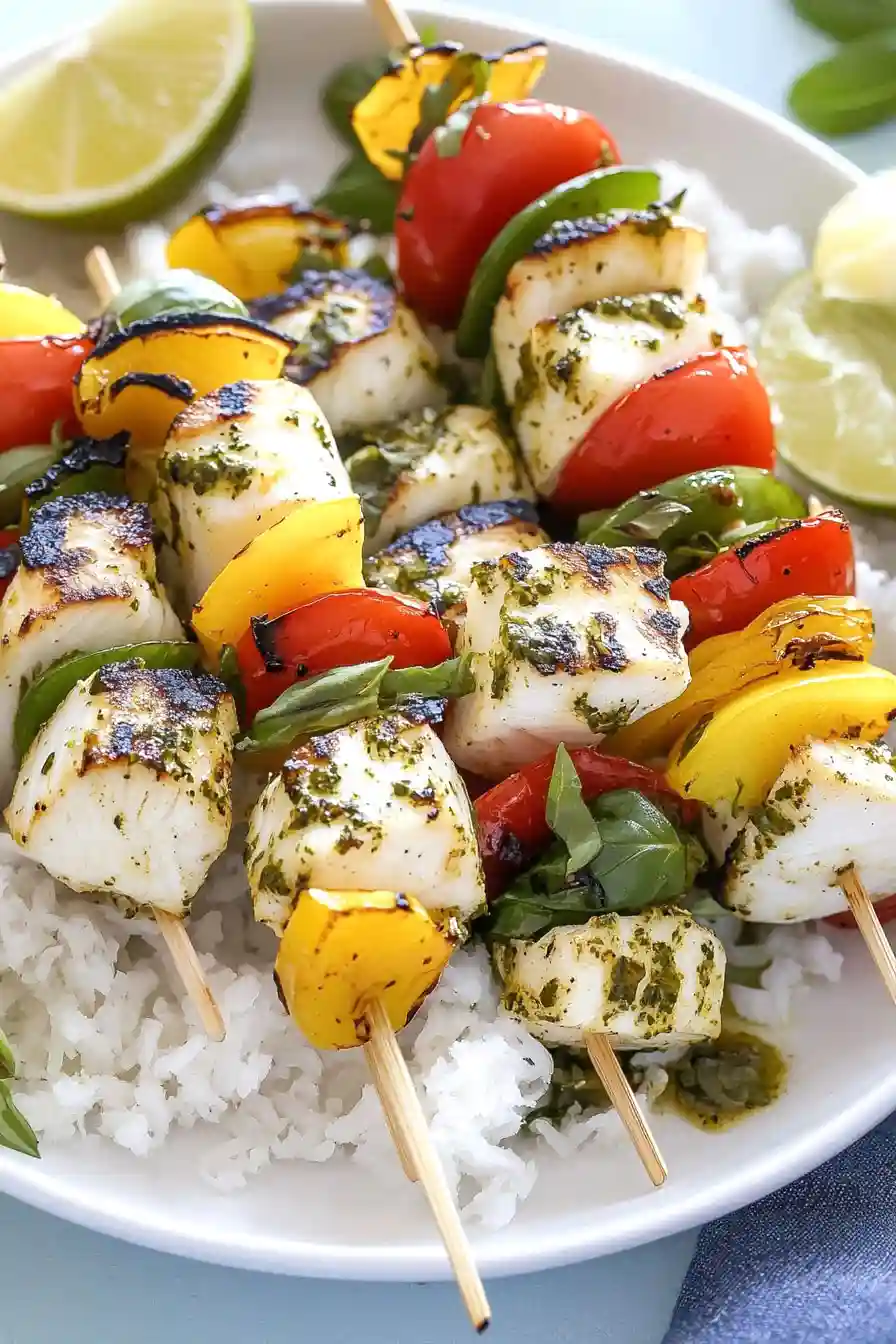 Flavorful Halibut Kabobs