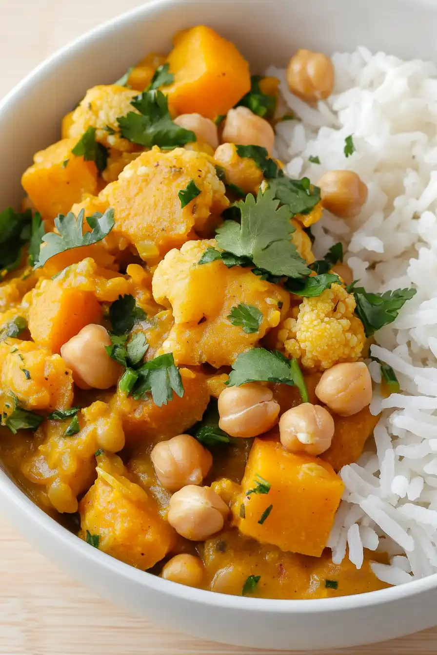 Healthy Butternut Squash Yellow Curry