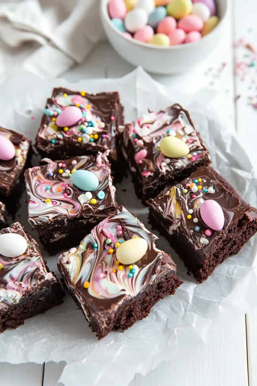 Decadent Easter Brownies