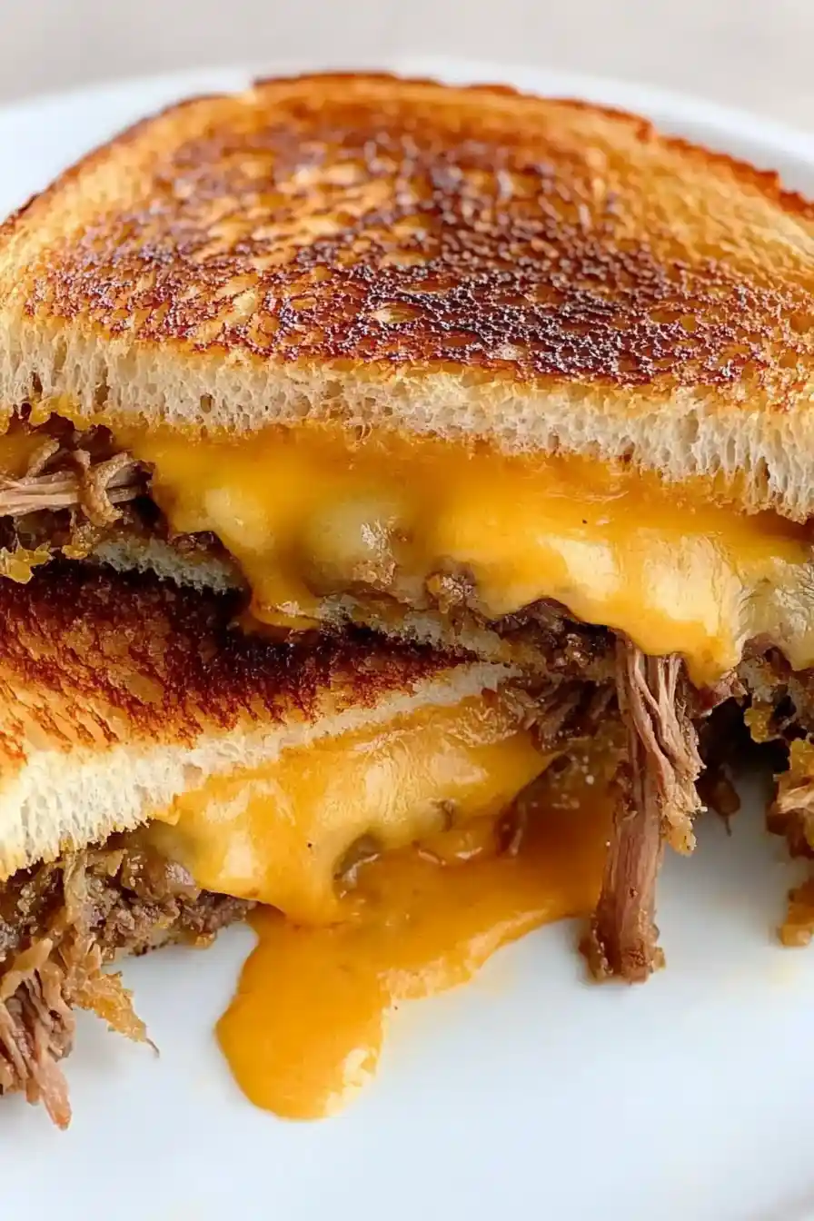 Melted Roast Beef Grilled Cheese