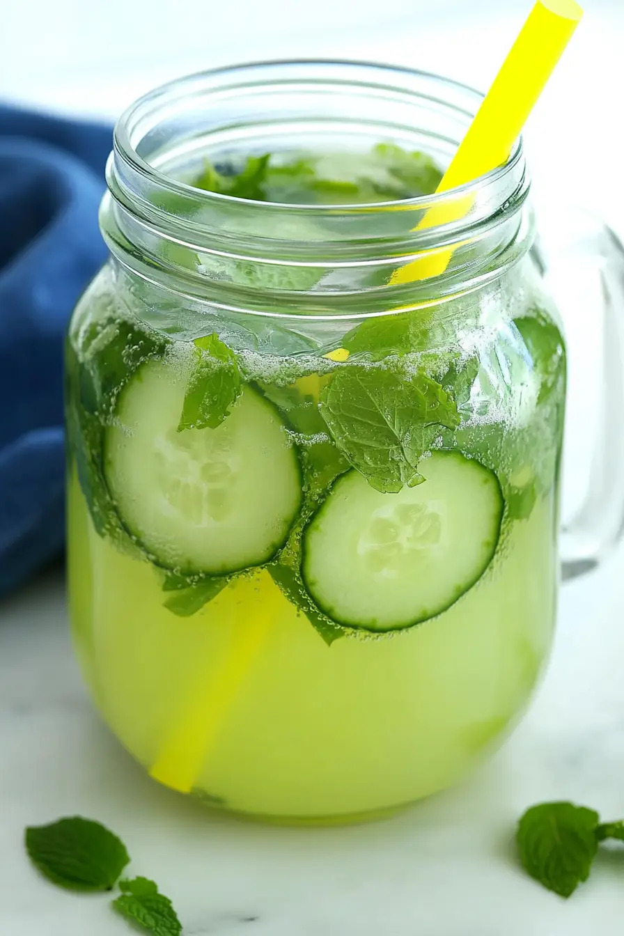 Healthy Cucumber Water for Flat Tummy