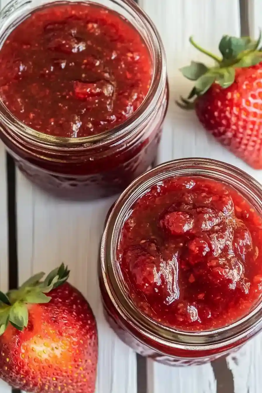 Classic Strawberry Rhubarb Jam with Pectin