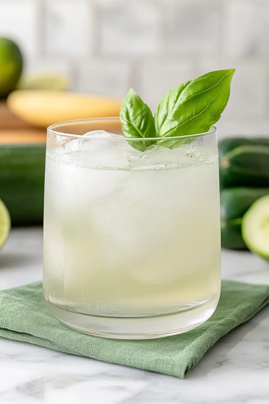 Zesty Cucumber Basil Lime Gimlet