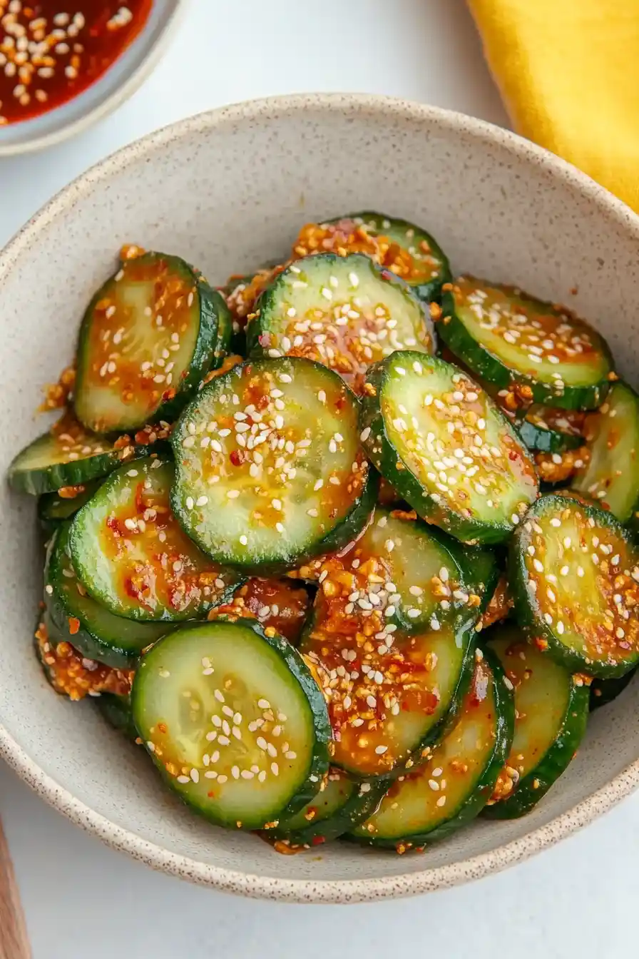 Crispy Peanut Butter Cucumber Salad