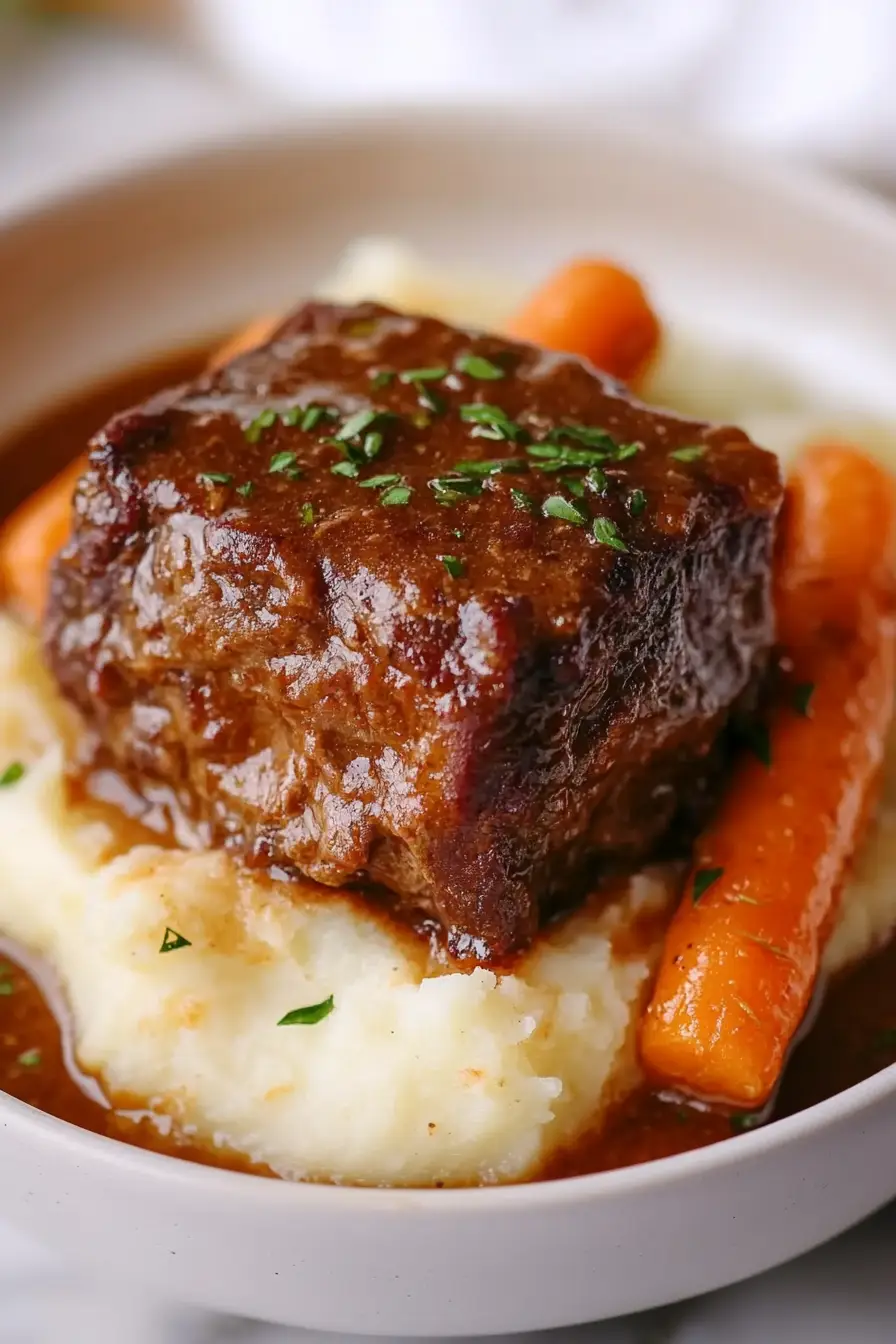 Tender Crock Pot Beef Short Ribs