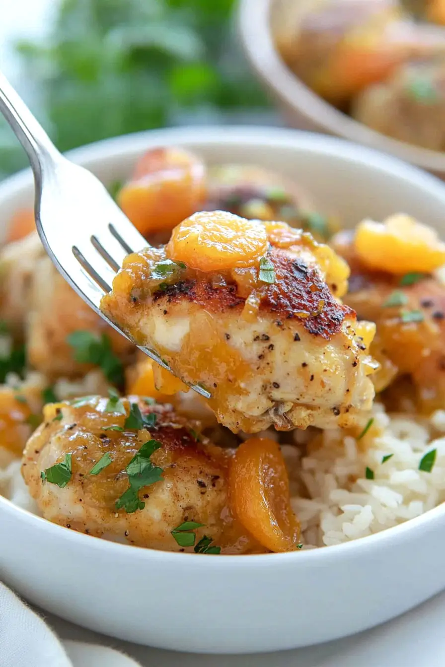 Savory Slow Cooker Apricot Chicken