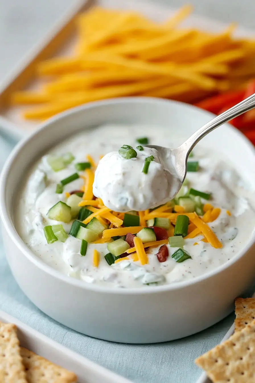 Simple Salsa Sour Cream Dip