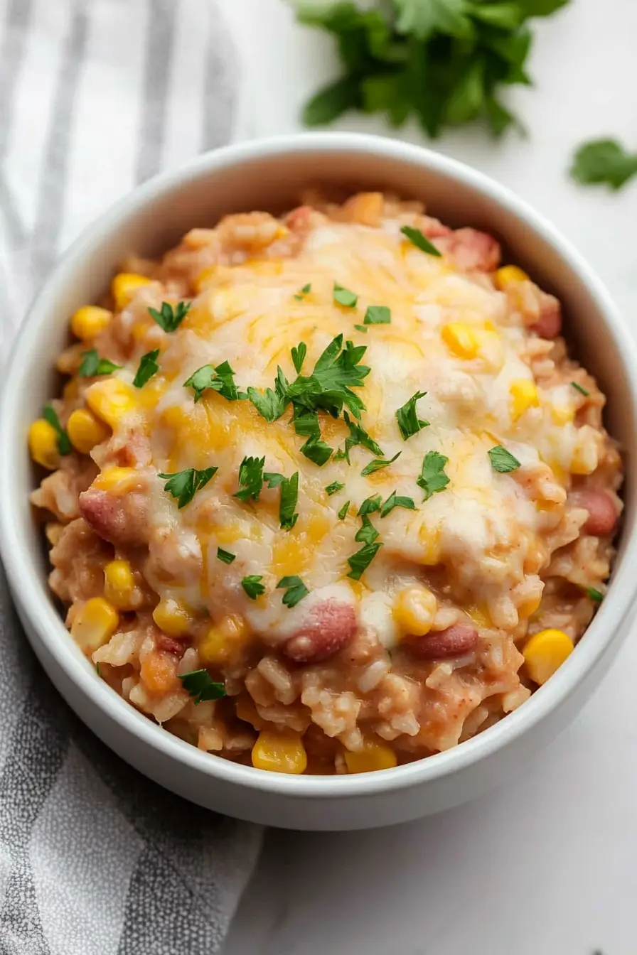 Easy Refried Beans and Rice