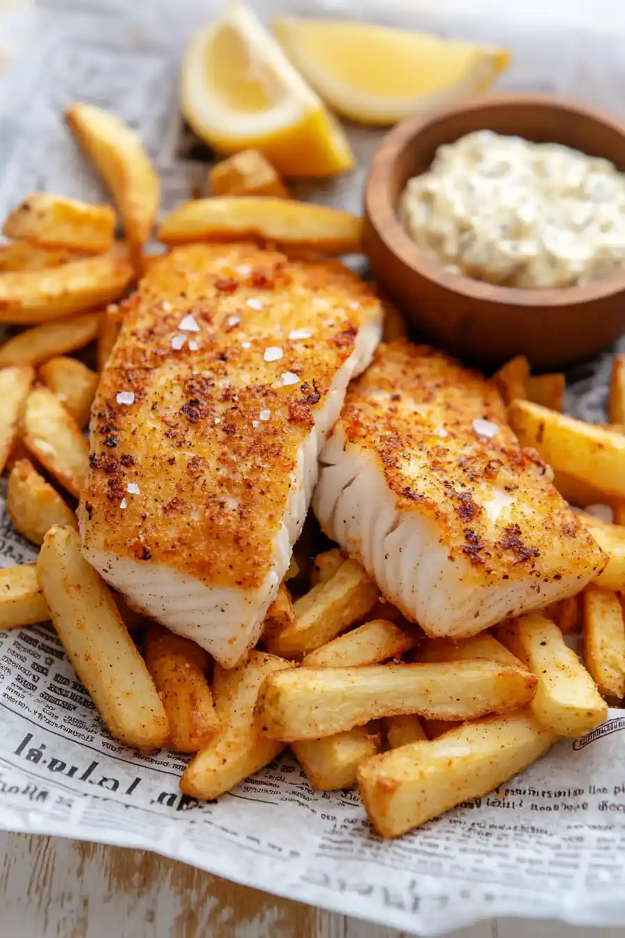 Flavorful Grilled Fish and Chips