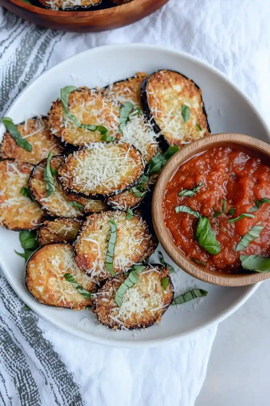 Juicy Japanese Eggplant Parmesan