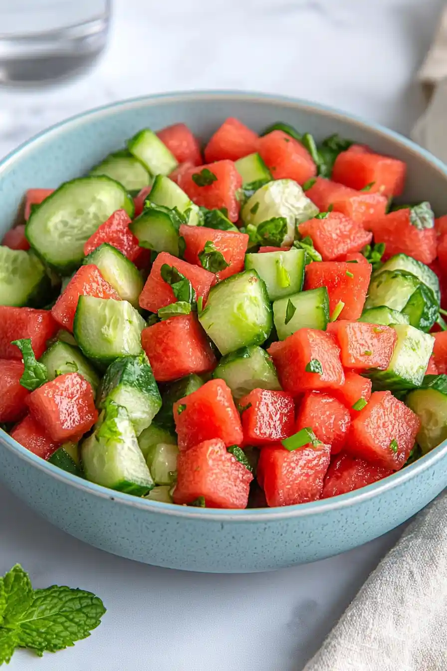 Vibrant Watermelon Cucumber Salad