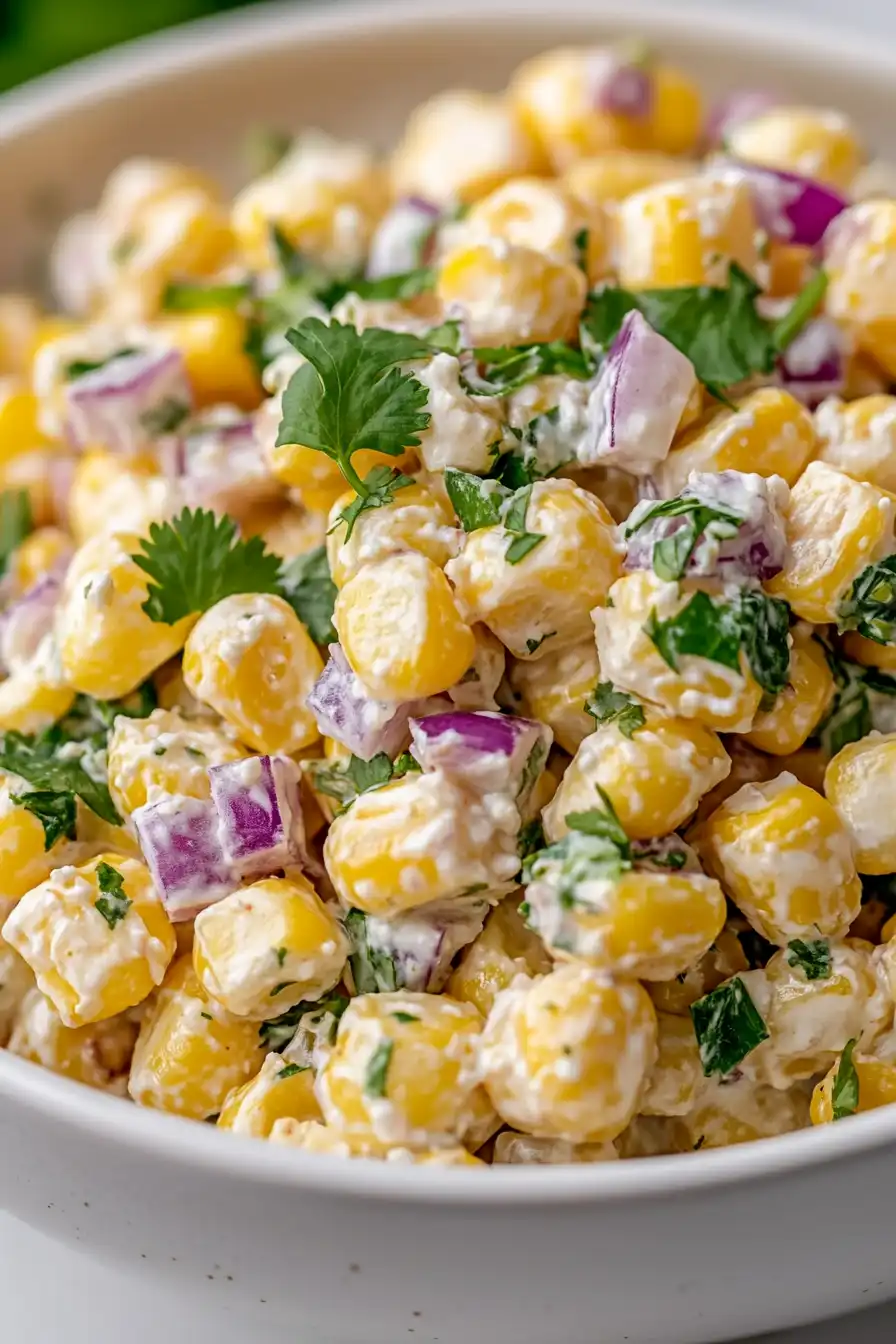 Delicious Street Corn Salad with Greek Yogurt