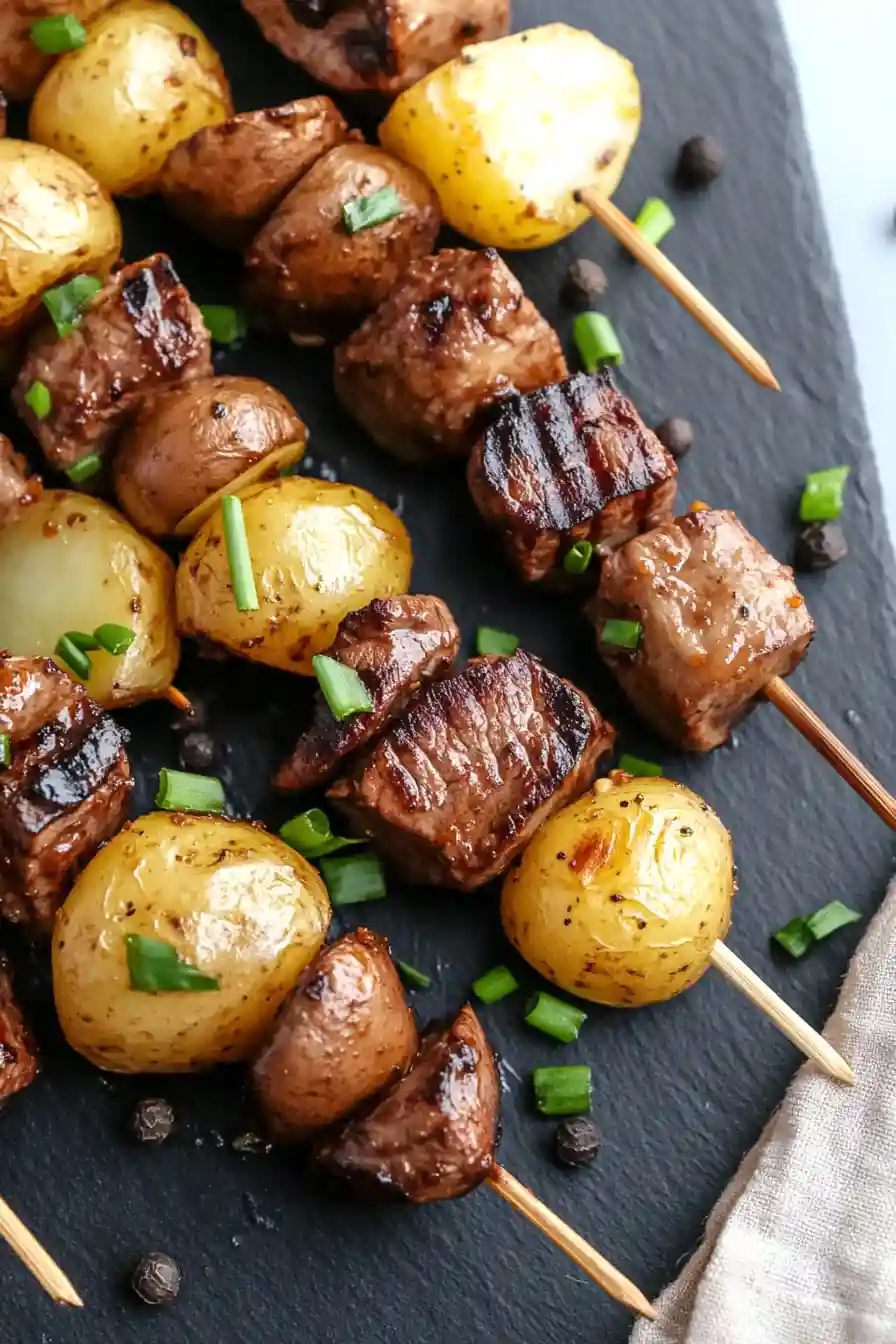 Easy Grilled Steak and Potato Kabobs