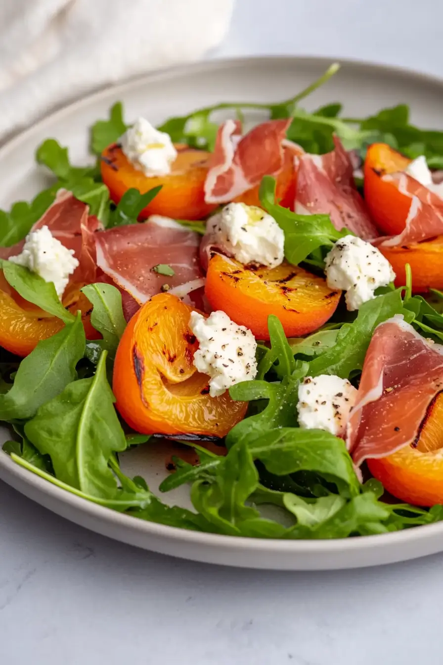 Refreshing Grilled Apricots Salad