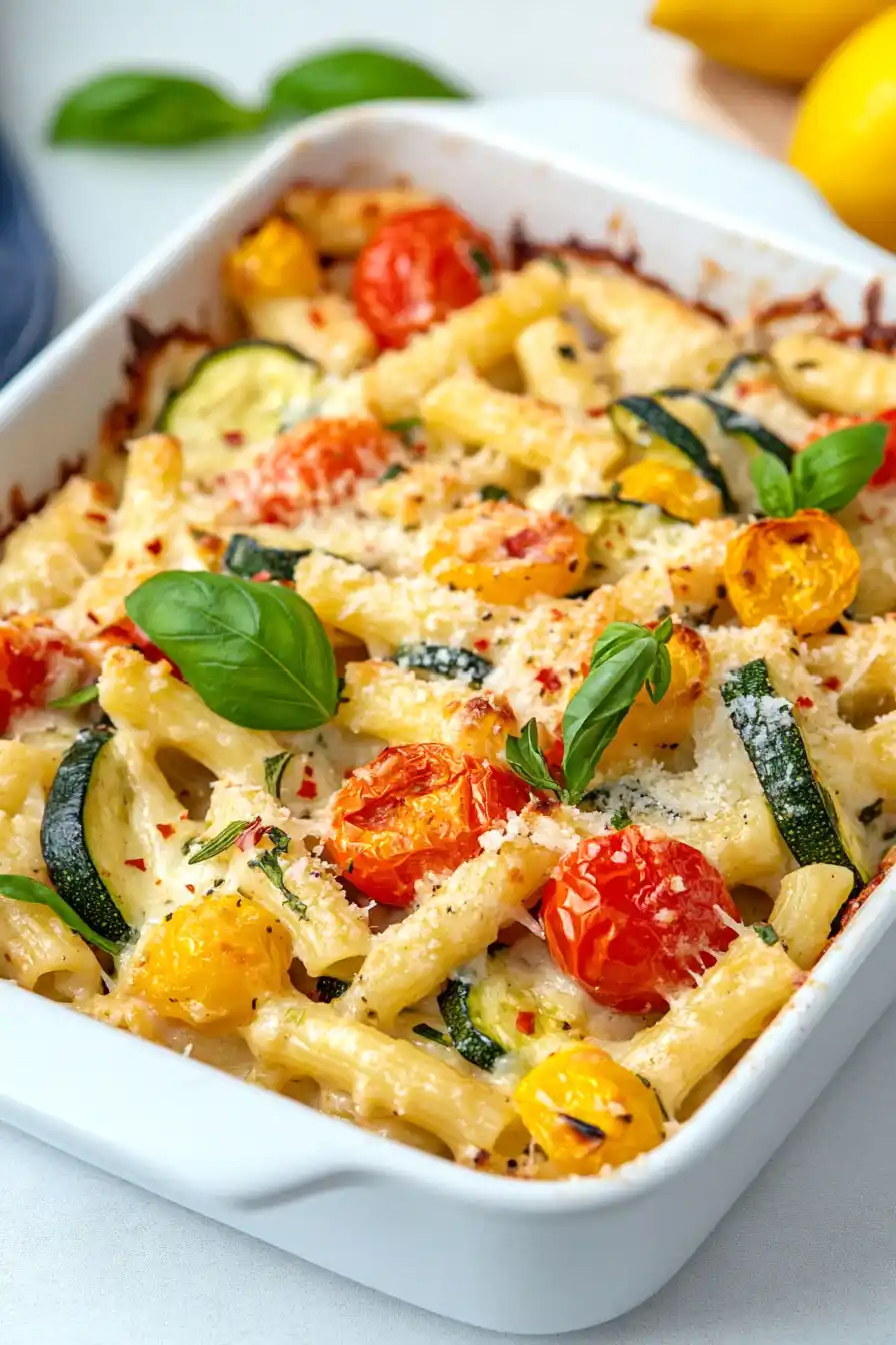 Best Baked Feta Pasta with Vegetables