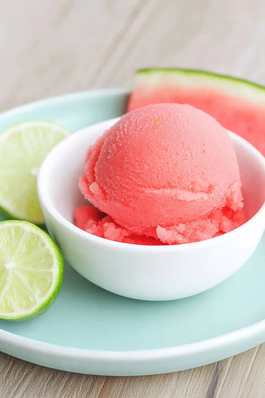Best Watermelon and Lime Sorbet