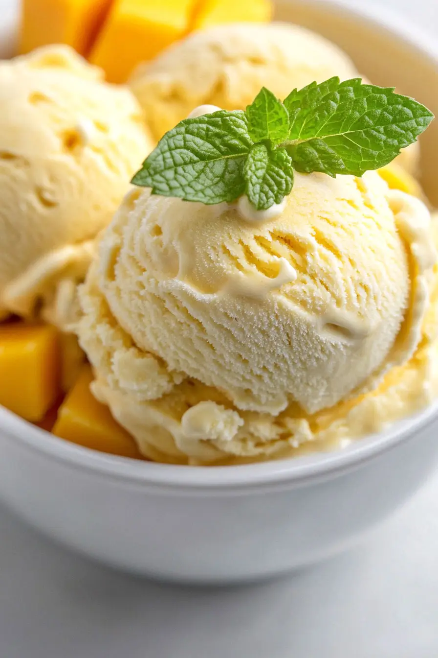 Juicy Mango Ice Cream