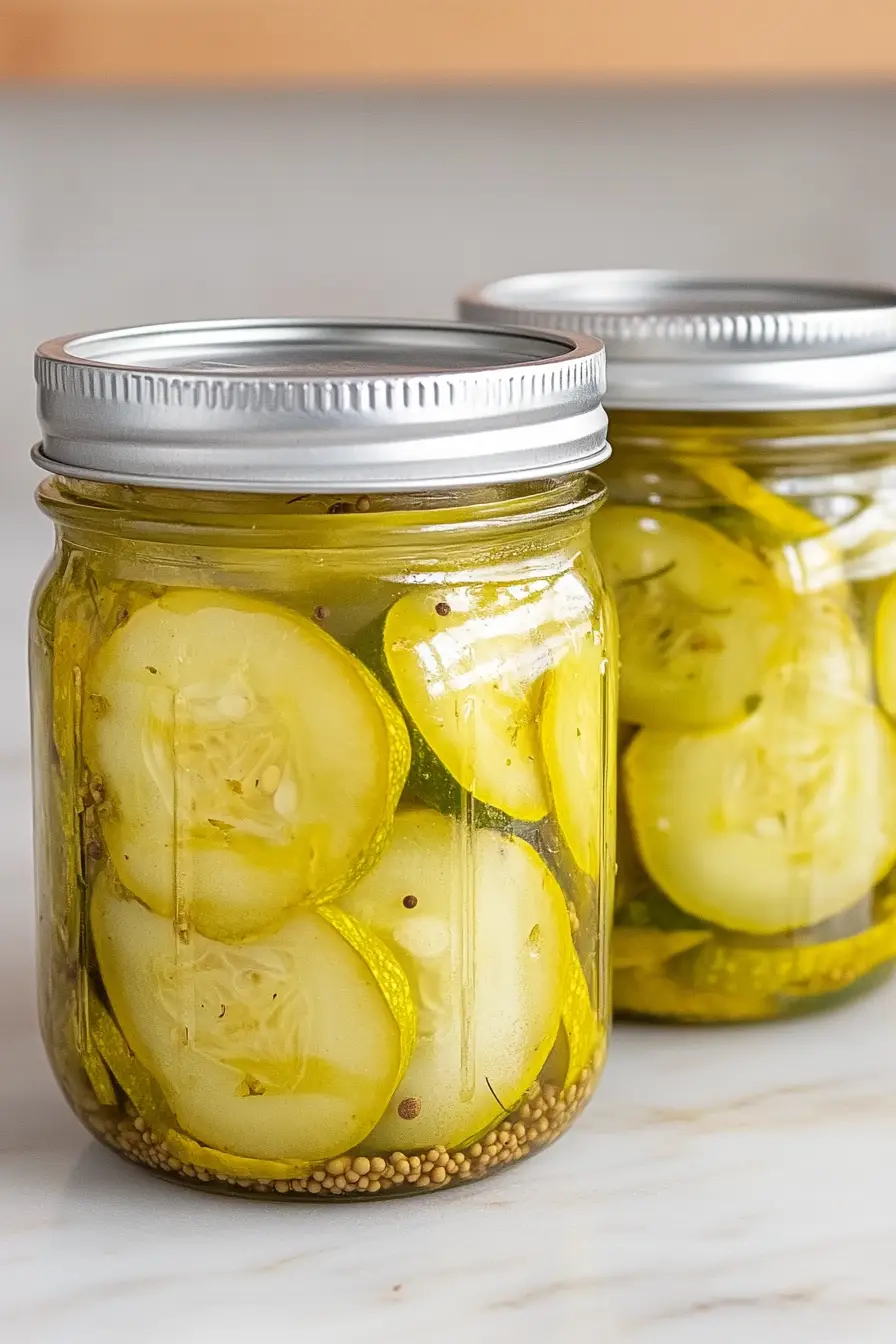 Tasty Yellow Squash Bread and Butter Pickles