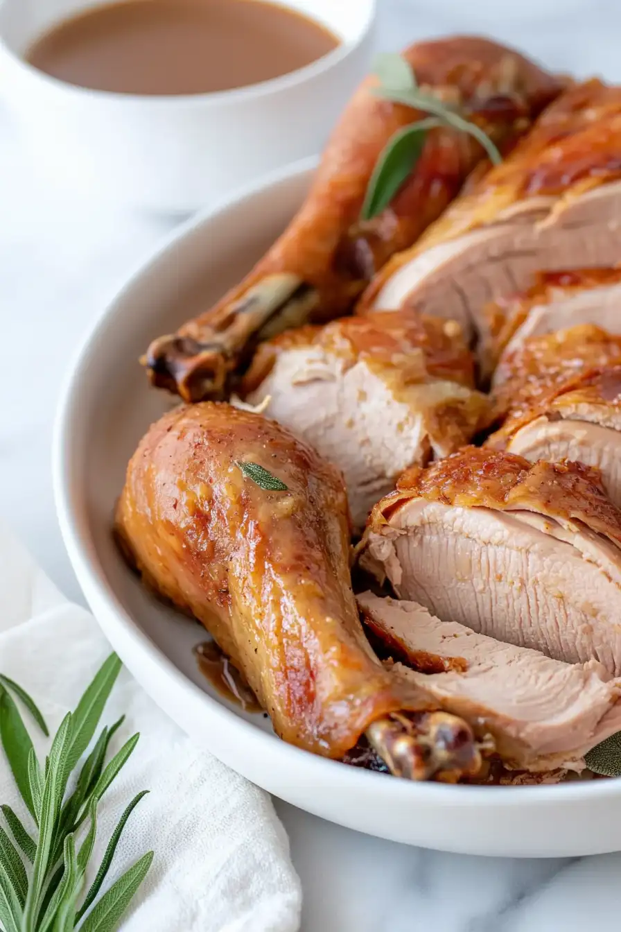 Simple Roast Turkey in Parts