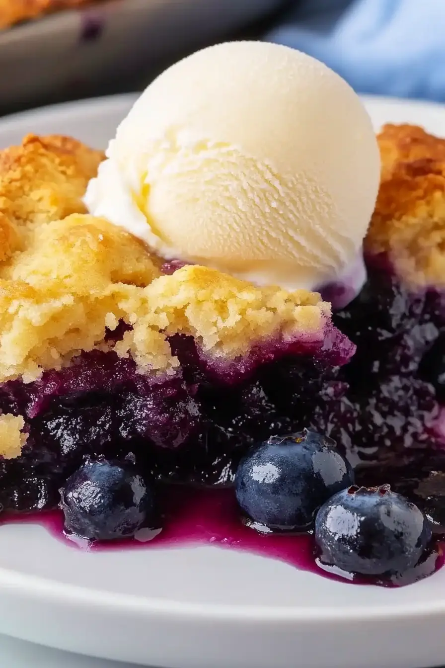 Best Blueberry Cobbler with Pie Filling