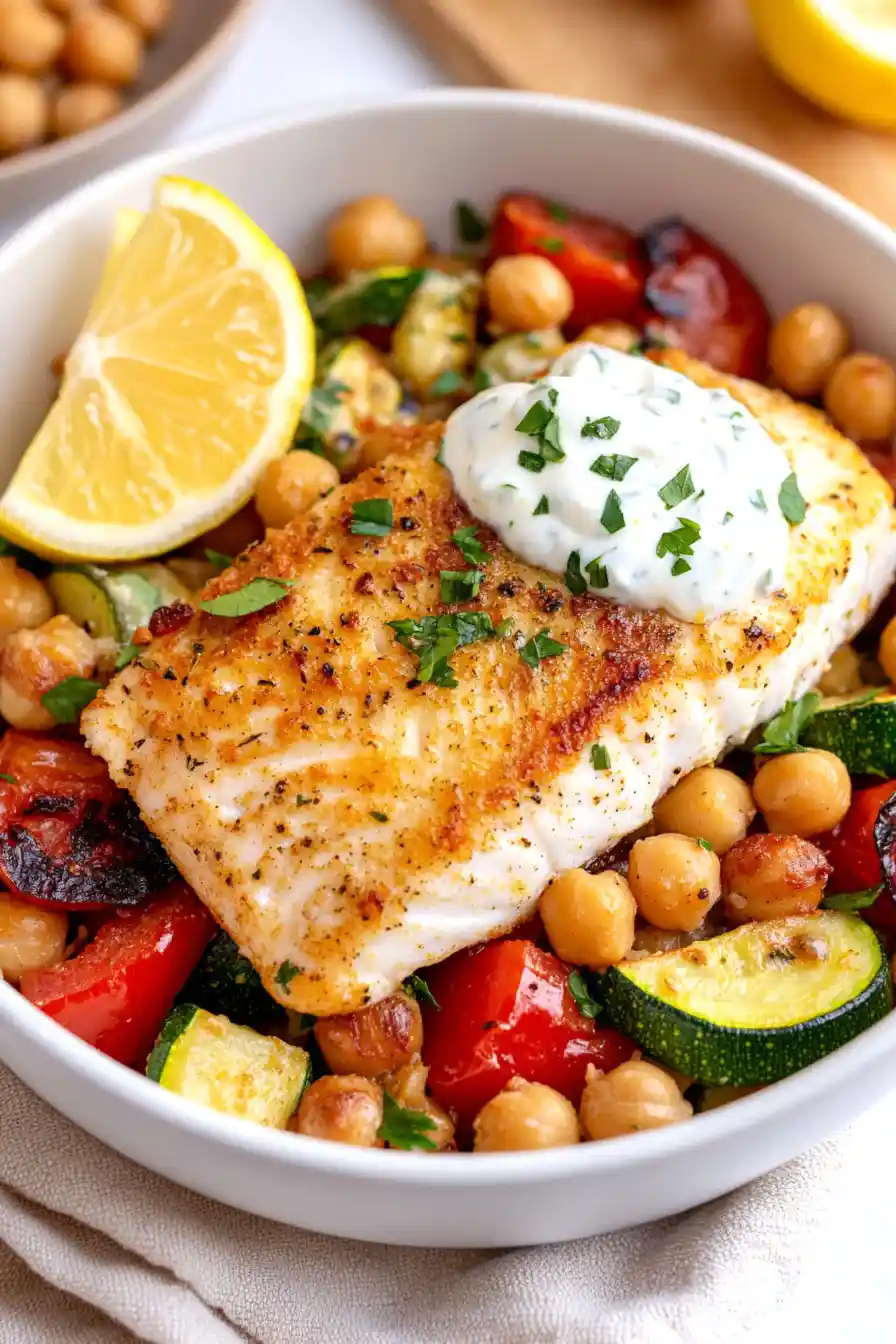 Mahi Mahi with Zucchini Stir-Fry