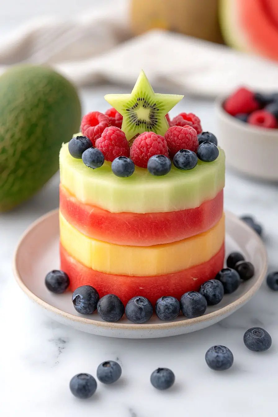Juicy Watermelon Fruit Cake