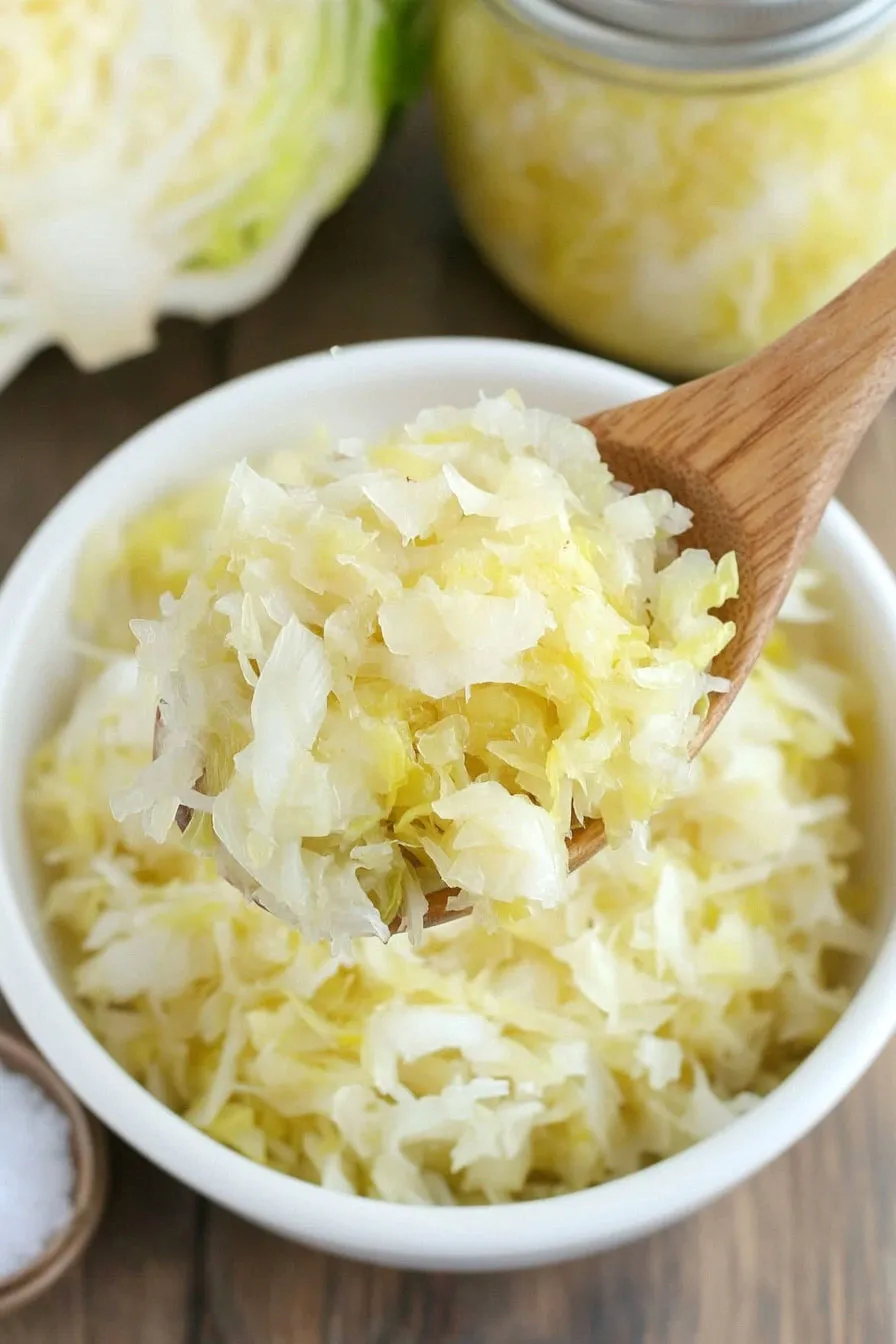 Juicy Making Sauerkraut in Quart Jars