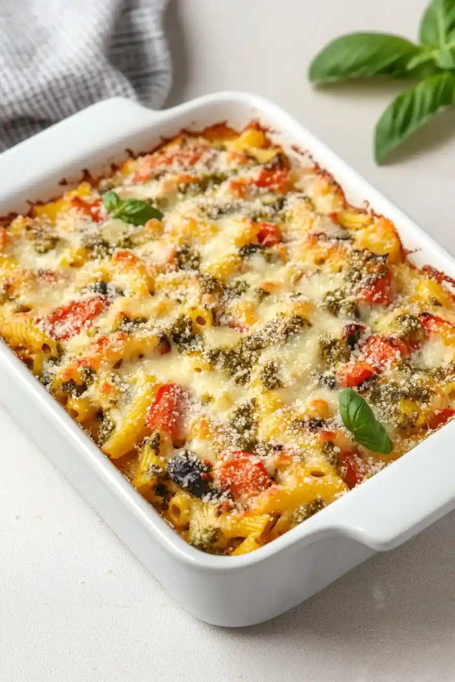 Tasty Mediterranean Vegetable Pasta Bake