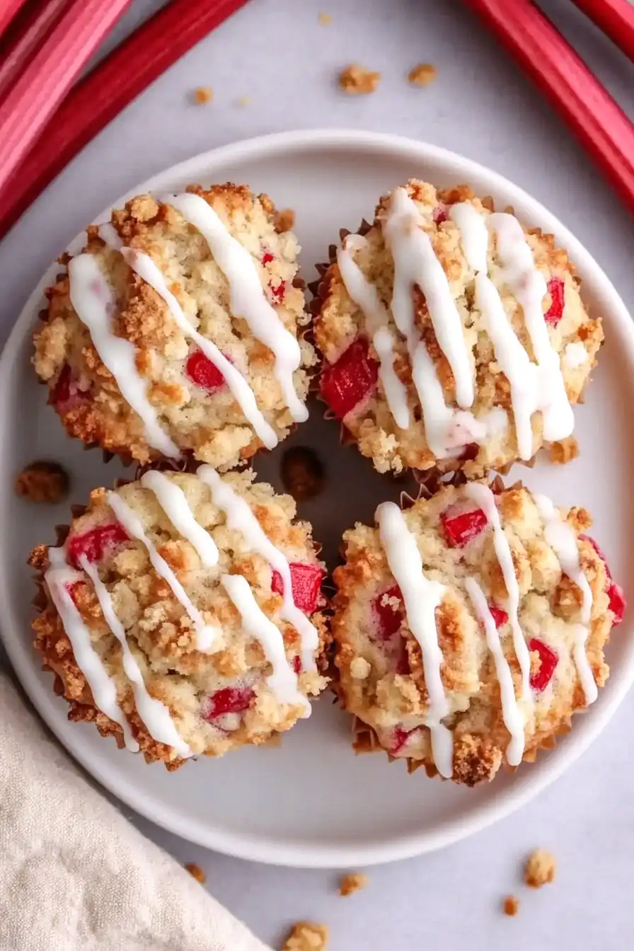 Tasty Rhubarb Streusel Muffins