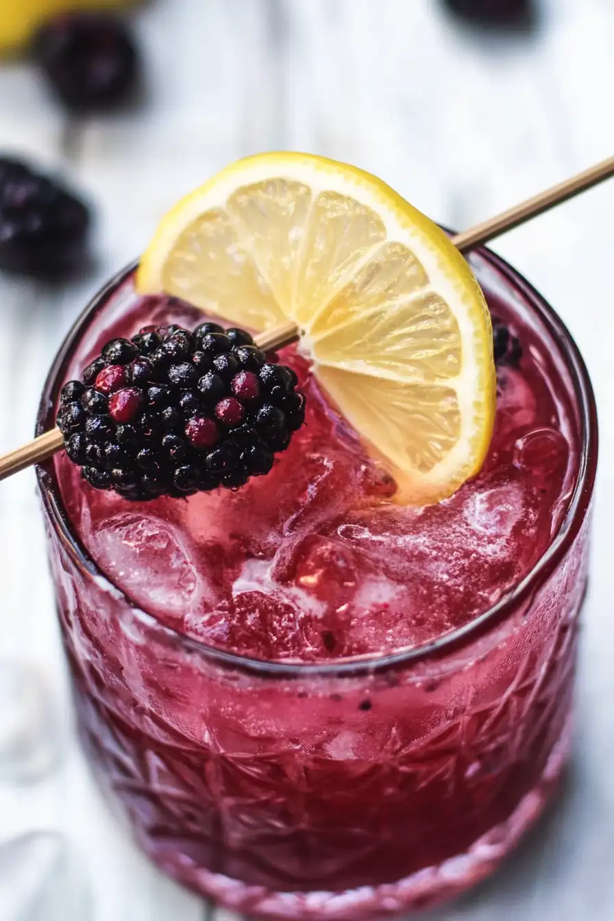 Quick Mulberry Gin Cocktail