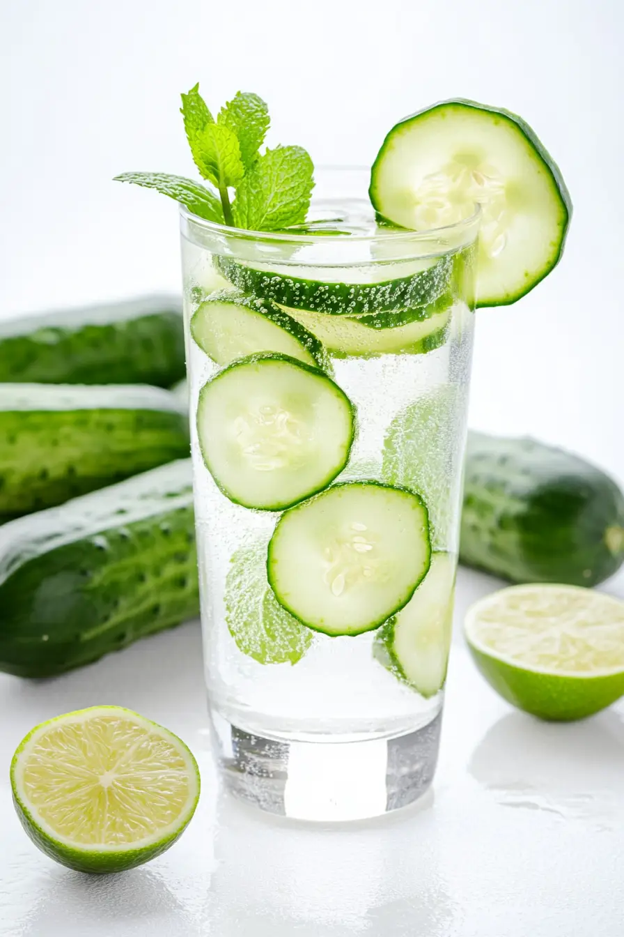Detox Cucumber Water with Mint