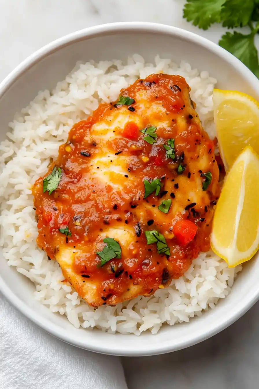 Healthy Tilapia Rice Bowl